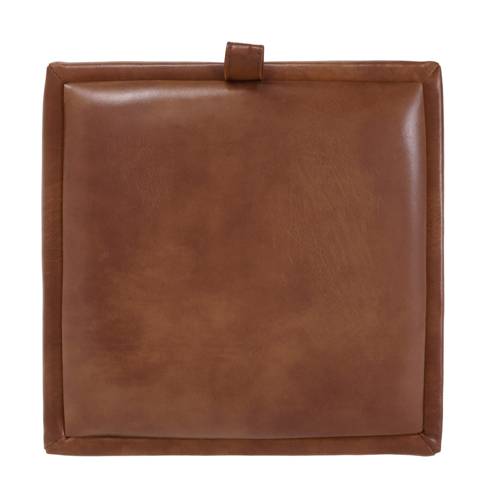 Taburet Box - imitatie piele coniac - 8070 Taburet Box - imitatie piele coniac - 8070