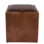Taburet Box - imitatie piele coniac/maro - 8070/15611 Taburet Box - imitatie piele coniac/maro - 8070/15611
