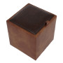 Taburet Box - imitatie piele coniac/maro - 8070/15611 Taburet Box - imitatie piele coniac/maro - 8070/15611
