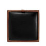 Taburet Box - imitatie piele coniac/negru - 8070/21901 Taburet Box - imitatie piele coniac/negru - 8070/21901