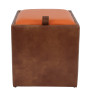 Taburet Box - imitatie piele coniac/portocaliu - 8070/21895 Taburet Box - imitatie piele coniac/portocaliu - 8070/21895