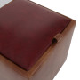 Taburet Box - imitatie piele coniac/bordo - 8070/21902 Taburet Box - imitatie piele coniac/bordo - 8070/21902