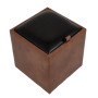Taburet Box - imitatie piele coniac/wenge - 8070/21835