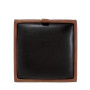 Taburet Box - imitatie piele coniac/wenge - 8070/21835