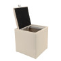 Taburet Box - imitatie piele crem - 21834 Taburet Box - imitatie piele crem - 21834