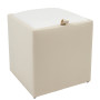 Taburet Box - imitatie piele crem/alb - 21834/21894 Taburet Box - imitatie piele crem/alb - 21834/21894