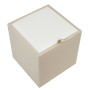 Taburet Box - imitatie piele crem/alb - 21834/21894 Taburet Box - imitatie piele crem/alb - 21834/21894