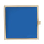 Taburet Box - imitatie piele crem/albastru - 21834/21898 Taburet Box - imitatie piele crem/albastru - 21834/21898