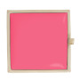 Taburet Box - imitatie piele crem/roz - 21834/21896 Taburet Box - imitatie piele crem/roz - 21834/21896