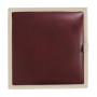 Taburet Box - imitatie piele crem/bordo - 21834/21902 Taburet Box - imitatie piele crem/bordo - 21834/21902