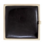 Taburet Box - imitatie piele crem/wenge - 21834/21835 Taburet Box - imitatie piele crem/wenge - 21834/21835