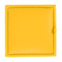 Taburet Box - imitatie piele galben - 22168