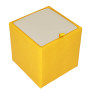 Taburet Box - imitatie piele galben/crem - 22168/21834 Taburet Box - imitatie piele galben/crem - 22168/21834
