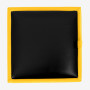 Taburet Box - imitatie piele galben/negru - 22168/21901 Taburet Box - imitatie piele galben/negru - 22168/21901