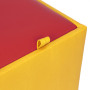 Taburet Box - imitatie piele galben/rosu - 22168/21900 Taburet Box - imitatie piele galben/rosu - 22168/21900