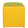 Taburet Box - imitatie piele galben/verde - 22168/21899 Taburet Box - imitatie piele galben/verde - 22168/21899