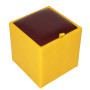 Taburet Box - imitatie piele galben/bordo - 22168/21902 Taburet Box - imitatie piele galben/bordo - 22168/21902