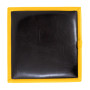 Taburet Box - imitatie piele galben/wenge - 22168/21835 Taburet Box - imitatie piele galben/wenge - 22168/21835