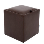 Taburet Box - imitatie piele maro - 15611
