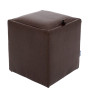 Taburet Box - imitatie piele maro - 15611 Taburet Box - imitatie piele maro - 15611