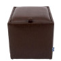 Taburet Box - imitatie piele maro - 15611 Taburet Box - imitatie piele maro - 15611