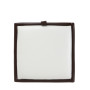 Taburet Box - imitatie piele maro/alb - 15611/21894 Taburet Box - imitatie piele maro/alb - 15611/21894