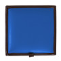 Taburet Box - imitatie piele maro/albastru - 15611/21898 Taburet Box - imitatie piele maro/albastru - 15611/21898
