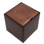 Taburet Box - imitatie piele maro/coniac - 15611/8070 Taburet Box - imitatie piele maro/coniac - 15611/8070