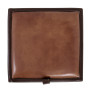 Taburet Box - imitatie piele maro/coniac - 15611/8070 Taburet Box - imitatie piele maro/coniac - 15611/8070
