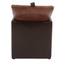 Taburet Box - imitatie piele maro/coniac - 15611/8070 Taburet Box - imitatie piele maro/coniac - 15611/8070