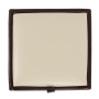 Taburet Box - imitatie piele maro/crem - 15611/21834 Taburet Box - imitatie piele maro/crem - 15611/21834