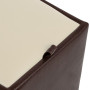 Taburet Box - imitatie piele maro/crem - 15611/21834 Taburet Box - imitatie piele maro/crem - 15611/21834