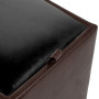 Taburet Box - imitatie piele maro/negru - 15611/21901 Taburet Box - imitatie piele maro/negru - 15611/21901
