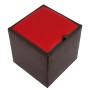 Taburet Box - imitatie piele maro/rosu - 15611/21900 Taburet Box - imitatie piele maro/rosu - 15611/21900