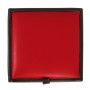 Taburet Box - imitatie piele maro/rosu - 15611/21900 Taburet Box - imitatie piele maro/rosu - 15611/21900