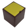 Taburet Box - imitatie piele maro/verde - 15611/21899 Taburet Box - imitatie piele maro/verde - 15611/21899