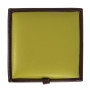 Taburet Box - imitatie piele maro/verde - 15611/21899 Taburet Box - imitatie piele maro/verde - 15611/21899