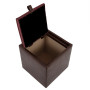 Taburet Box - imitatie piele maro/bordo - 15611/21902 Taburet Box - imitatie piele maro/bordo - 15611/21902