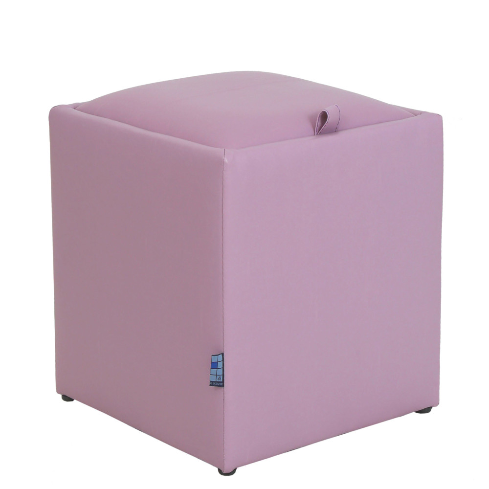 Taburet Box - imitatie piele mov - 21897 Taburet Box - imitatie piele mov - 21897
