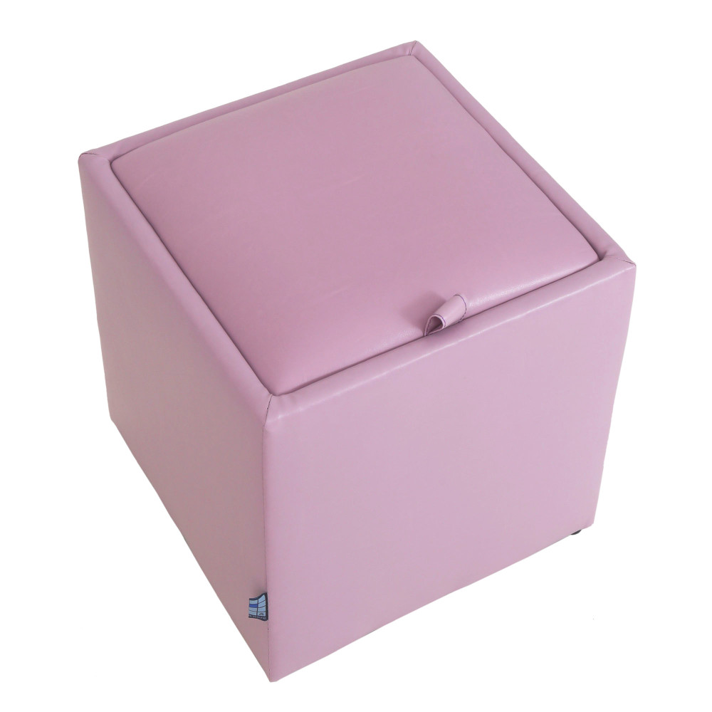Taburet Box - imitatie piele mov - 21897 Taburet Box - imitatie piele mov - 21897