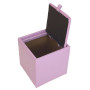 Taburet Box - imitatie piele mov - 21897 Taburet Box - imitatie piele mov - 21897