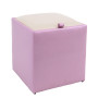 Taburet Box - imitatie piele mov/crem - 21897/21834 Taburet Box - imitatie piele mov/crem - 21897/21834