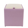 Taburet Box - imitatie piele mov/crem - 21897/21834 Taburet Box - imitatie piele mov/crem - 21897/21834