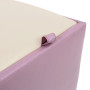 Taburet Box - imitatie piele mov/crem - 21897/21834 Taburet Box - imitatie piele mov/crem - 21897/21834