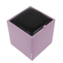 Taburet Box - imitatie piele mov/negru - 21897/21901 Taburet Box - imitatie piele mov/negru - 21897/21901