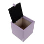 Taburet Box - imitatie piele mov/negru - 21897/21901 Taburet Box - imitatie piele mov/negru - 21897/21901