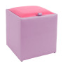 Taburet Box - imitatie piele mov/roz - 21897/21896 Taburet Box - imitatie piele mov/roz - 21897/21896