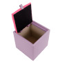 Taburet Box - imitatie piele mov/roz - 21897/21896 Taburet Box - imitatie piele mov/roz - 21897/21896