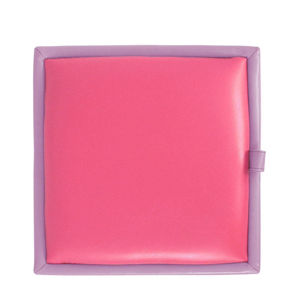 Taburet Box - imitatie piele mov/roz - 21897/21896 Taburet Box - imitatie piele mov/roz - 21897/21896