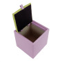 Taburet Box - imitatie piele mov/verde - 21897/21899 Taburet Box - imitatie piele mov/verde - 21897/21899